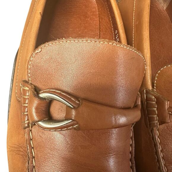 Donald J Pliner Eleo Driving Loafers Shoes Horsebit Moc Toe Brown Leather Sz 9.5 main image 12